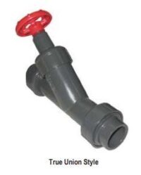 1" TRUE UNION Y PATTERN VALVES SOCKER ENDS EPDM