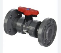 1" CPVC TRUE UNION 2000 INDUSTRIAL BALL VALVE FLANGED EPDM