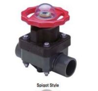 1" CPVC DIAPHRAGM VALVE SPIGOT END EPDM RING