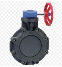2 CPVC BUTTERFLY VALVE EPDM WITH GEAR HANDLE