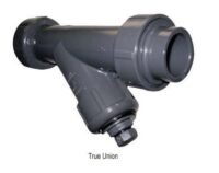 1" PVC TRUE UNION Y STRAINER SOCKET ENDS EPDM RINGS